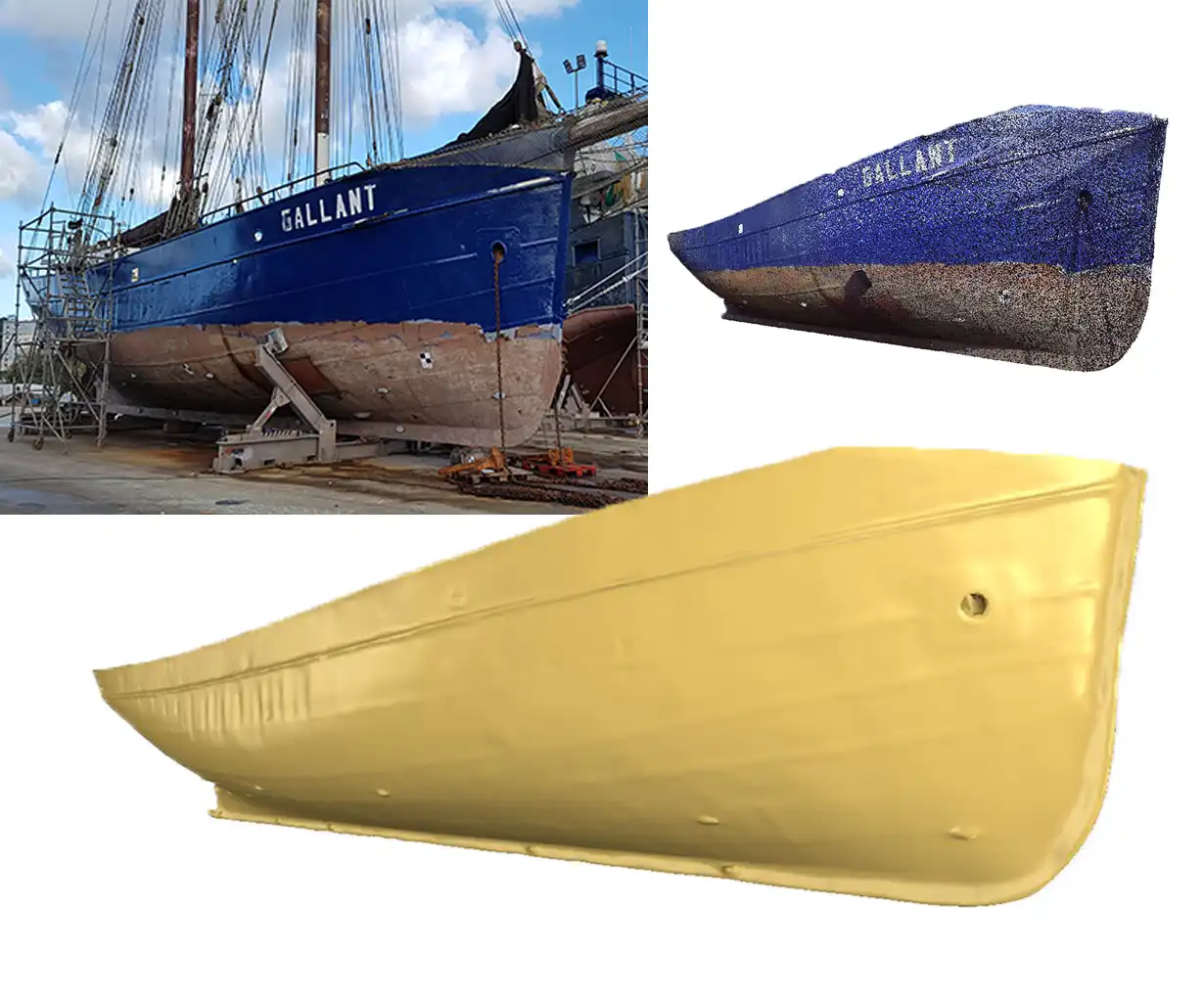 Modèle 3D coque bateau