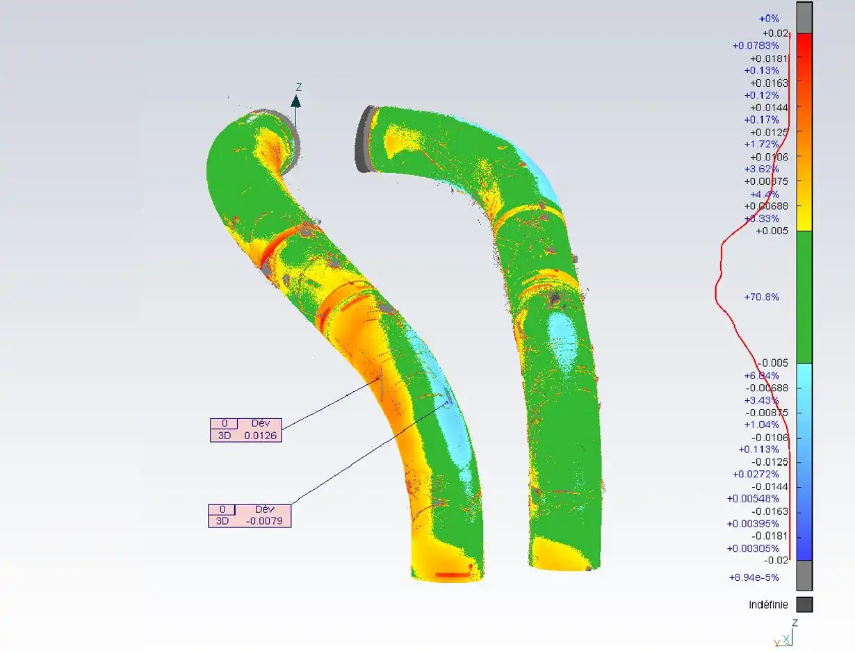 Contrôle 3D tuyaux